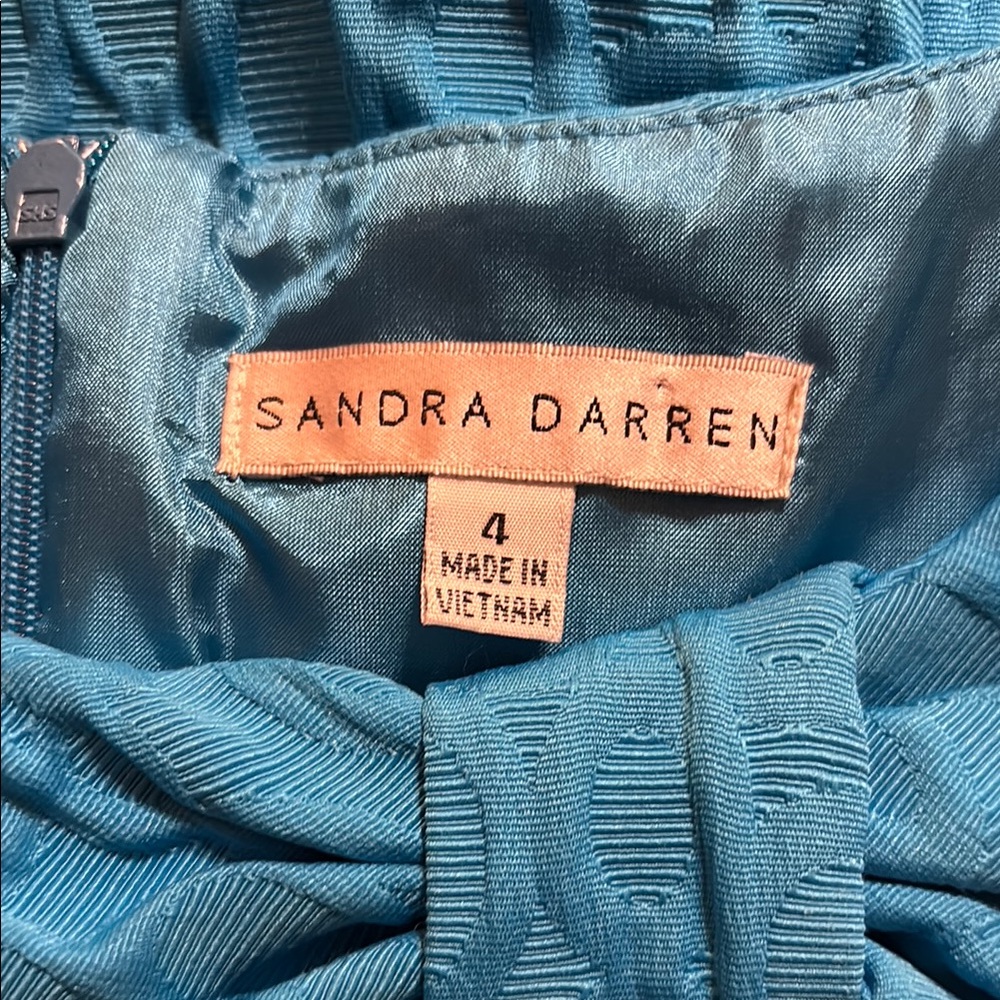 Elegant Blue Textured Women's Dress - Picture 2 of 4